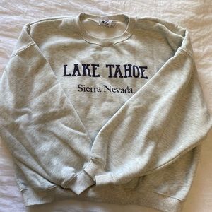 Princess Polly Lake Tahoe Crewneck Sweatshirt Grey